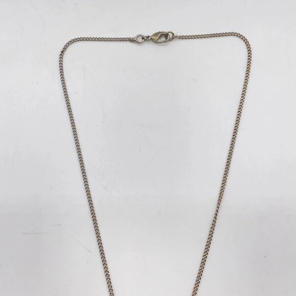 Authentic CHANEL Coco Mark Circle Medal 06P Necklace Silver/Black W/ Box - Picture 10 of 12